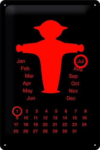 Nostalgic-Art Retro Blechschild, 20 x 30 cm, Ampelmann rot – Souvenir & Geschenk-Idee, Original Lizenzprodukt (OLP), aus Metall, Vintage Design, Blechschilder Sprüche
