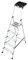 KRAUSE Stehleiter Secury mit Multigrip System, 5 Stufen, 126535, LBSC535