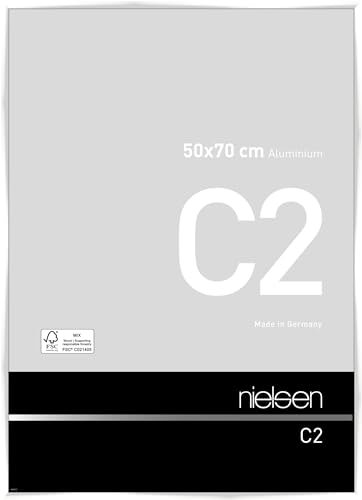 nielsen Aluminium Bilderrahmen C2, 50x70 cm, Weiß Glanz