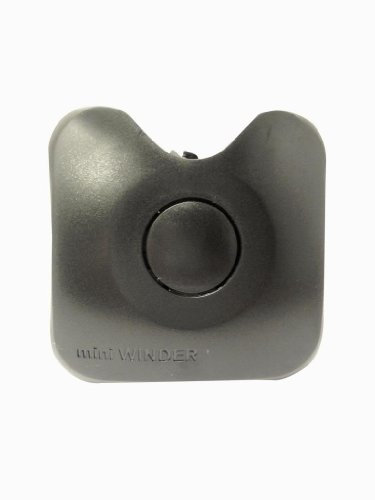 miniWINDER No More Tangled Earphones! Retractable, Spring Loaded, Automatic Earphone Cable Winder - Black