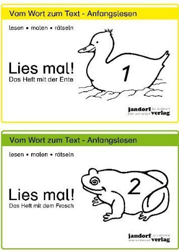 Lies mal!. Heft 1 und Hefte 2: Das Heft mit der Ente / Das Heft mit dem Frosch von Debbrecht. Jan (2002) Broschiert