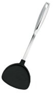 Stellar Premium Nylon Tools Turner, Polished Stainless Steel Handle + Nylon End, Dishwasher Safe, Heat Resistant to 210C, for Use on Non-Stick Cookware