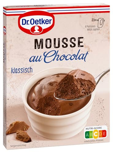 Dr. Oetker Mousse au Chocolat klassisch, 8er Pack (8 x 92 g)