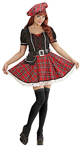 W WIDMANN MILANO Party Fashion - Costume donna scozzese, abito, gonna tartan, kilt, Scozia, costumi in maschera