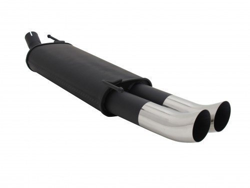 Novus Endschalldämpfer 2 x 76 mm D-T-M Stahl für Golf III-1HXO/1EXO, Golf IV Cabrio , Golf IV Cabrio-1 E7