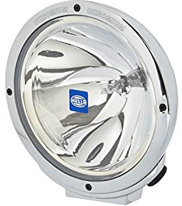 HELLA 1F8 007 560-141 Halogen-Fernscheinwerfer - Luminator Chromium - 12V - rund - geschraubt - glasklare Streuscheibe - Lichtscheibenfarbe: glasklar - Kabel: 400mm - links/rechts