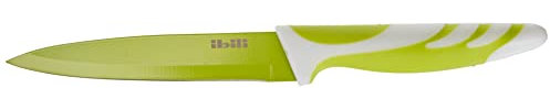 Ibili Cuchillo DE Cocina ANTIAD.Verde 12 CM, Stainless Steel