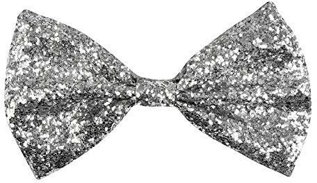 Boland 52901 - Fliege Glitter, Silber