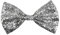Boland 52901 - Fliege Glitter, Silber