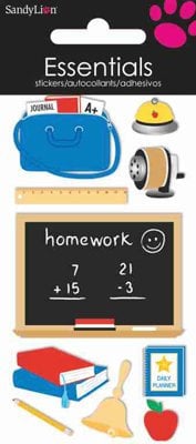 SandyLion Essentials 3D-Sticker de Luxe Schulanfang Einschulung