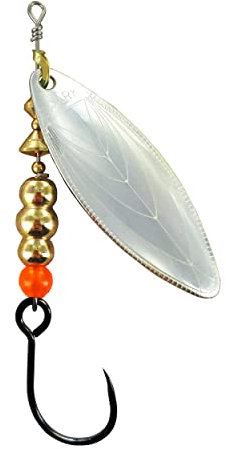 MAPSO - 5 Cucharillas de Pesca Spark-3 Plata 11,5 GMS. Anz Simple sin Muerte