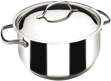 LACOR - 32028 - Cacerola con Tapa Basic 28 cm INOX
