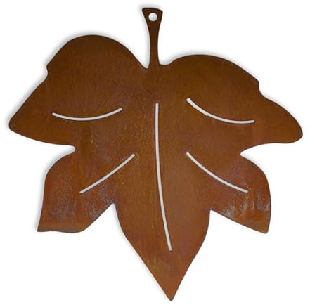 Rostikal | Herbst Hängedeko | Deko Herbst Ahornblatt | Fensterdeko Blätter Deko | 15 x15 cm | 1 Blatt