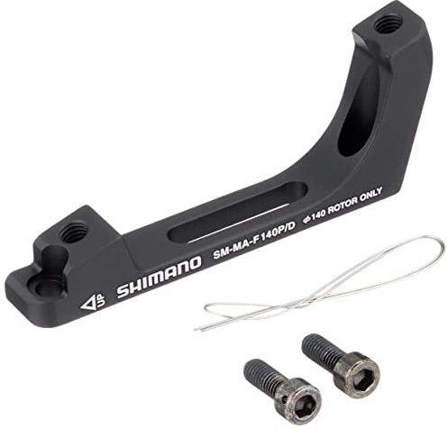 Shimano Unisex – Erwachsene Scheibenbremsadapter-08179111 Scheibenbremsadapter, Schwarz, 140 mm