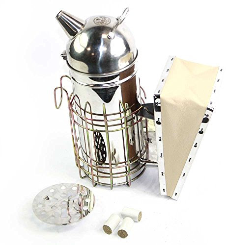 Goodland Bee Supply 27,9 cm Edelstahl Bienenstock Smoker mit 3 Stück Räucherkraftstoff