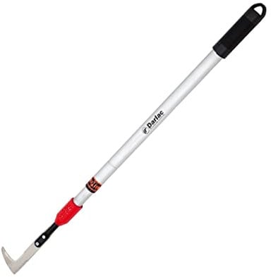 Darlac Weed Knife – Garden Weeding Tool with Telescopic Handle (71-124cm) – Weed Remover Tool with Stainless Steel Angled Head - Ideal for Weeding Garden Paving, Paths and Patios