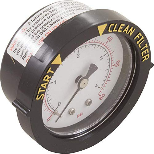 Pentair 190059 Manometer für hintere Montage, Ersatzventil für Pool/Spa, Ventil und Filter