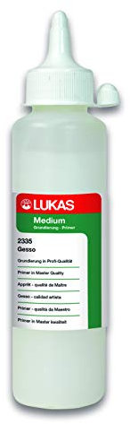 LUKAS Malmittel - Gesso, Weiße Grundierung in Profi-Qualität in 250 ml