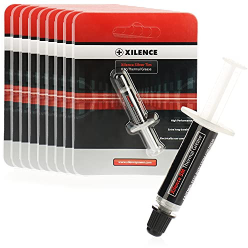 Xilence 10x Wärmeleitpaste für CPU - Thermal Paste in der Tube - Kühlpaste für Computer, Notebooks, Spielkonsolen (10x 0.8g (8g))