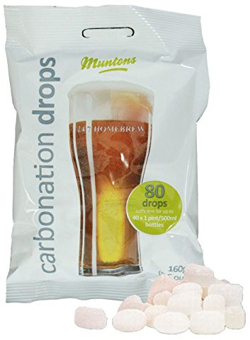 MUNTONS carbonatazione GOCCE 80 160 gr zucchero compresse per caricare BIRRA & SIDRO bottiglie