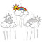 Baker Ross AG241 Rainbow Suncatcher Windchimes Craft Set for Kids to Decorate— Novelty Toys for Children, Perfect Party, Loot or Prize Bag Filler (Pack of 4)