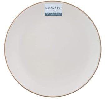 Mason Cash Classic Collection Fine Durable Stoneware Cream Side Plate 20.5cm, 20.5 x 20.5 x 2.5 cm 2001.901