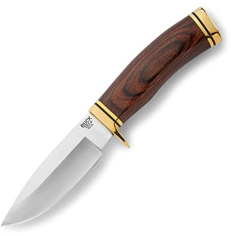 Buck Vanguard Jagdmesser mit Cocobolo-Holzgriff Jagd-/outdoormesser, blau, M