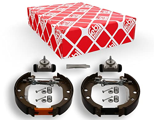 febi bilstein 37512 Bremsbackensatz mit Anbaumaterial, 1 Stück | Kompatibel mit: RENAULT KANGOO, KANGOO Express