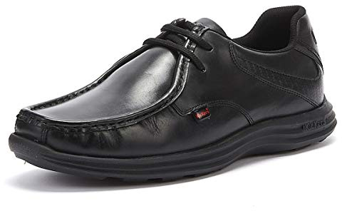 Kickers Men's Reasan Lace Up Leather School Shoes | Sporty Comfort | Durable & Flexible | Premium Quality,