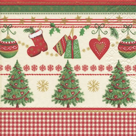 20 Servietten Traditional Christmas – Weihnachten mit Tradition/Weihnachten/Muster 33x33cm