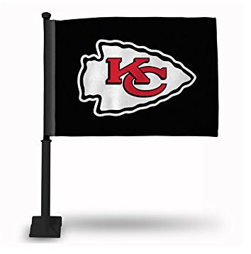 Rico Industries NFL Kansas City Chiefs Autofahne mit mitgeliefertem Stange, 40,6 x 49,5 cm