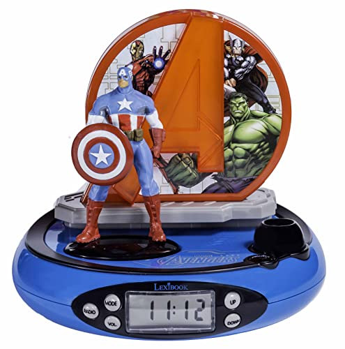 Lexibook RP500AV Marvel The Avengers Wecker, Rot/Blau