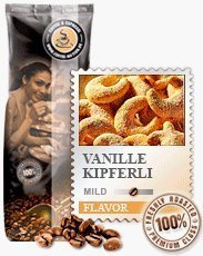 Coffee-Nation Aroma-Kaffee Vanillekipferli 1000g Bohnen | Spitzenqualität | Kaffeeliebhaber