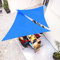 jarolift Sonnensegel Dreieck Gleichseitig Atmungsaktiv Sonnenschutz Sichtschutz für Balkon Terrasse Garten HDPE-Gewebe, 500 x 500 x 500 cm, Azurblau