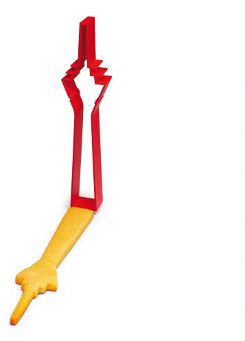 Rheinturm Düsseldorf Souvenir & Ausstechform in rot