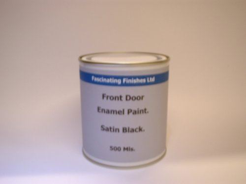 1 x 500ml Satin Jet Black Front & Garage Door Paint