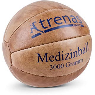 trenas Medizinball Leder - Original - 3 kg - Medicine Ball - Sport Medizinball
