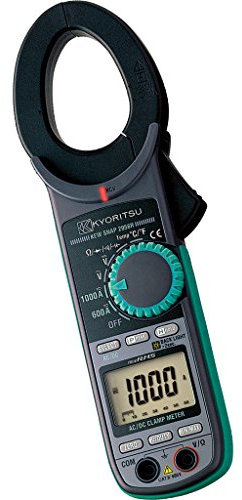 Kyoritsu KEW 2056R Pinza amperometrica digitale compatta per la misura TRMS di correnti AC/DC, tensioni AC/DC, resistenza, continuità, prova diodo, frequenza, capacità, temperatura, picco , grigio