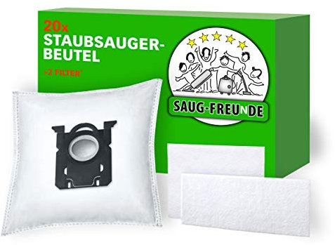 SAUG-FREUnDE I 20 Sacs d'aspirateur pour PHILIPS S-Bag, FC8322/.. PowerLife, FC8450/.., FC8454/.., FC8452/.., FC8455/.., FC8912/.., FC8916/.., HR 6988
