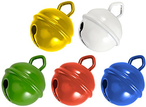 Rayher Hobby Rayher 25086000 Metallglöckchen, 19 mm Ø, 5 Stück, bunt