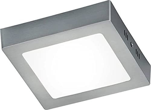 Trio Leuchten LED-Deckenleuchte Zeus, nickel matt / acryl weiß, 657111207
