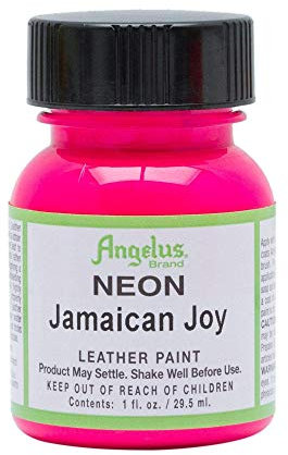 Angelus Brand Peinture en cuir acrylique Blanc 29,6 ml - Multicolore - Joy Jamaïque, 118ml