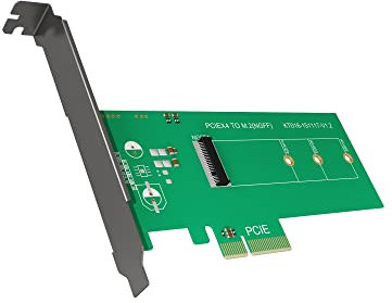 Icy-Box IB-PCI208 Interne PCI-Karte 1x m.2 PCIe (NVMe) SSD (2242, 2260, 2280) zu 1x PCI-Express (X4) Steckplatz bis zu 32 Gbit/S, Full Profile Bracket