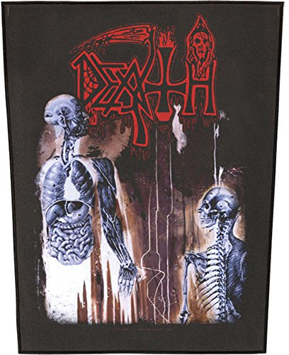 Death Men's Human Back Patch Black