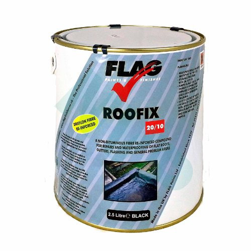 Roofix 20/10 Roof & Gutter Repair 2.5 litre Black, Grey or White (Black)