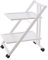 Arredamenti Italia 575 SIMPATY Chariot de Service/Desserte Hêtre Massif Blanc Laqué 64 x 79 x 45 cm