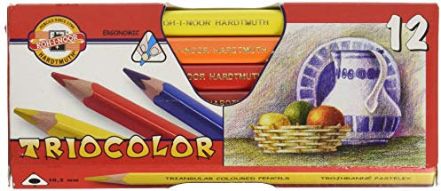 KOH-I-NOOR Jumbo-Dreikant-Buntstifte, 12 Stück