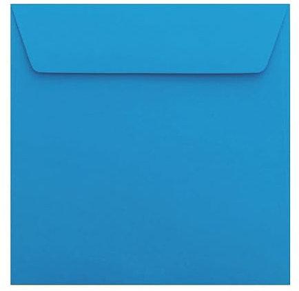 Paper24 50 quadratische Briefumschläge 220 x 220 mm, 22x22 cm, 120 g/m² mit Haftstreifen Farbe: i18 Intensivblau