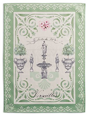 Maison d' Hermine Jardin Du Roy 100% Baumwolle Set von 2 Multi-Purpose Küchenhandtuch | Bar Handtücher | Frühling/Sommer (50 cm X 70 cm)