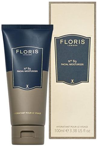 Floris London No. 89 Moisturiser (50 ml) | Enhanced with Orange, Bergamot, Lavender & Neroli, Lightweight Formula, Enriched with Borage & Rapeseed Oil to Soothe Skin